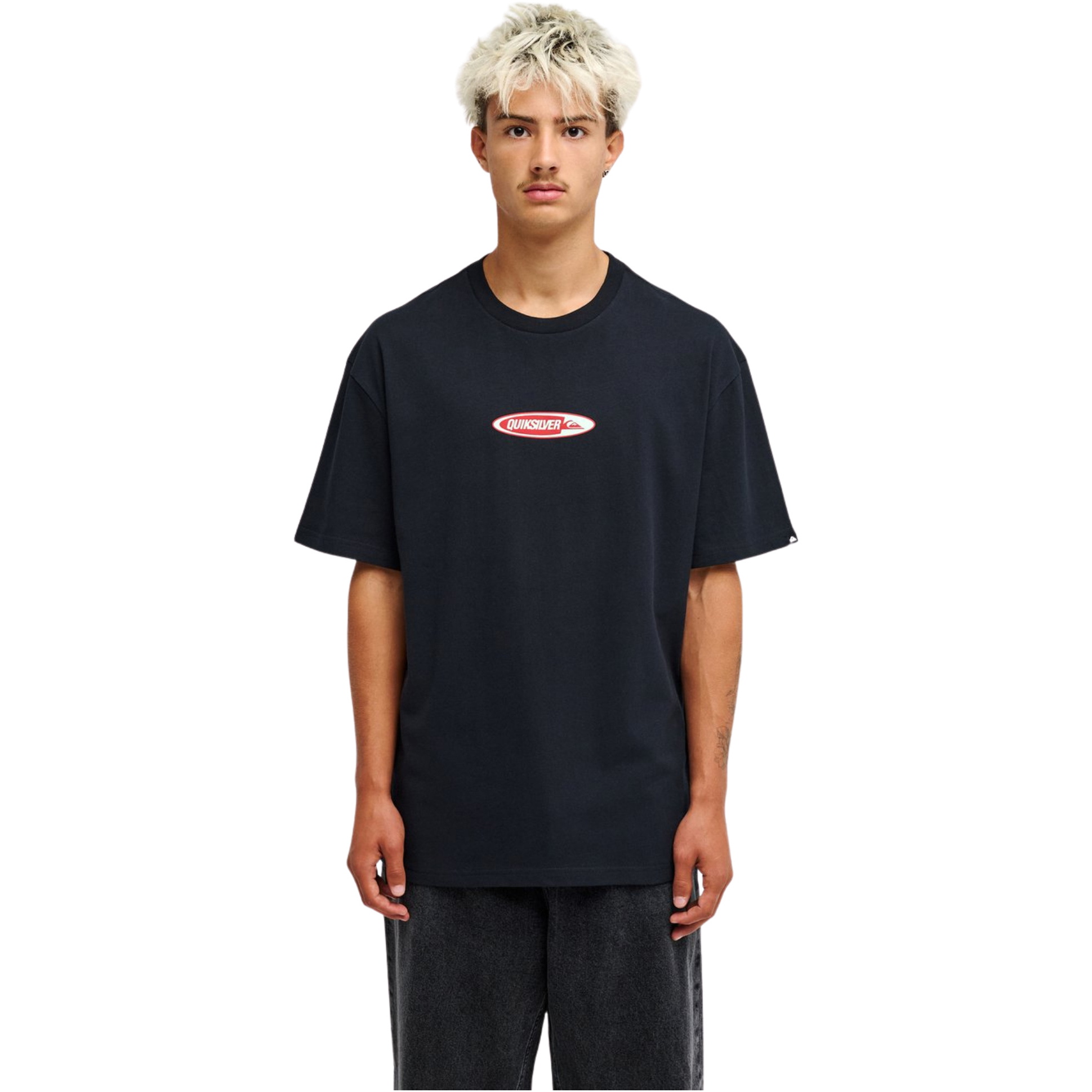 2026 Quiksilver Mens Disk Short Sleeve T-Shirt EQYZT08463 - Black